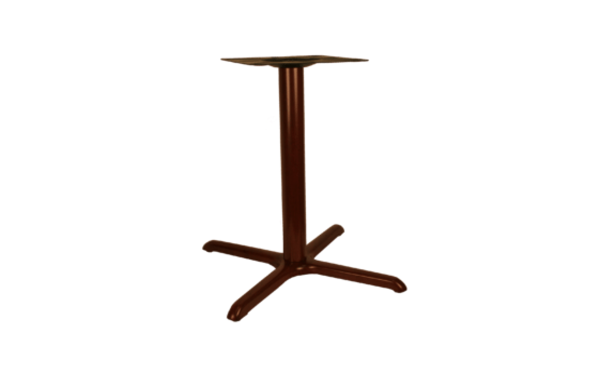 Faux “Wood Grain” Metal Table Base, X-Style
