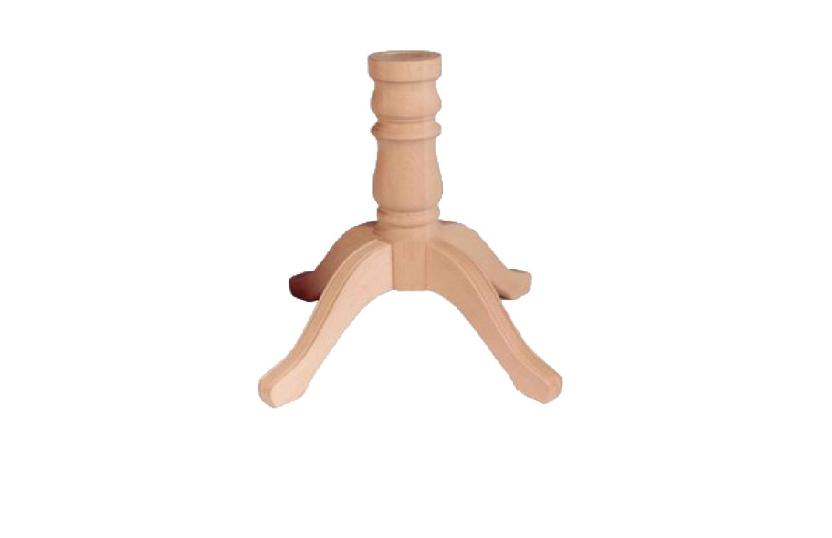 Solid Wood Pedestal Base