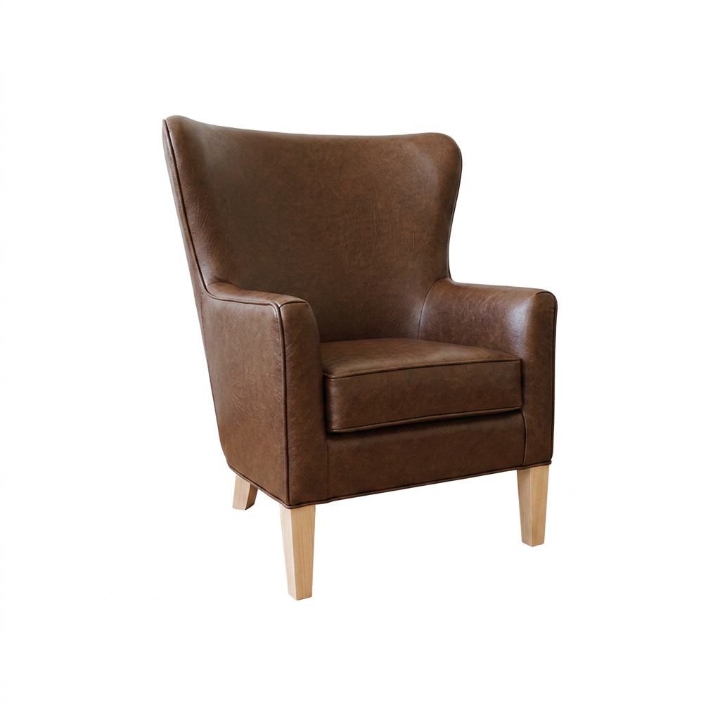 Flared Wingback Lounge Chair