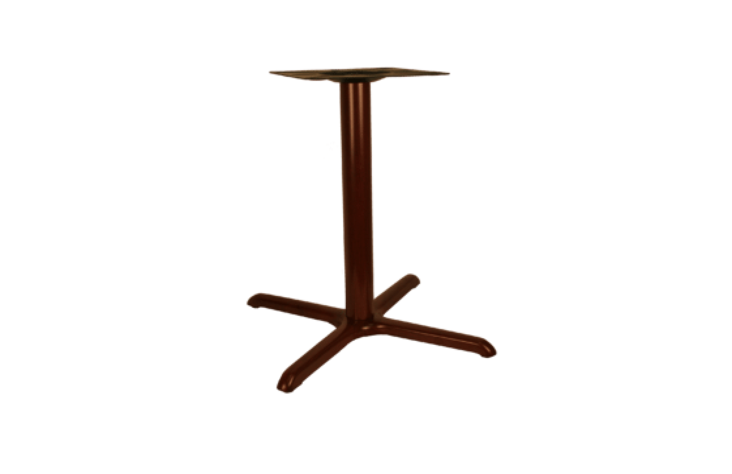 Faux “Wood Grain” Metal Table Base, X-Style