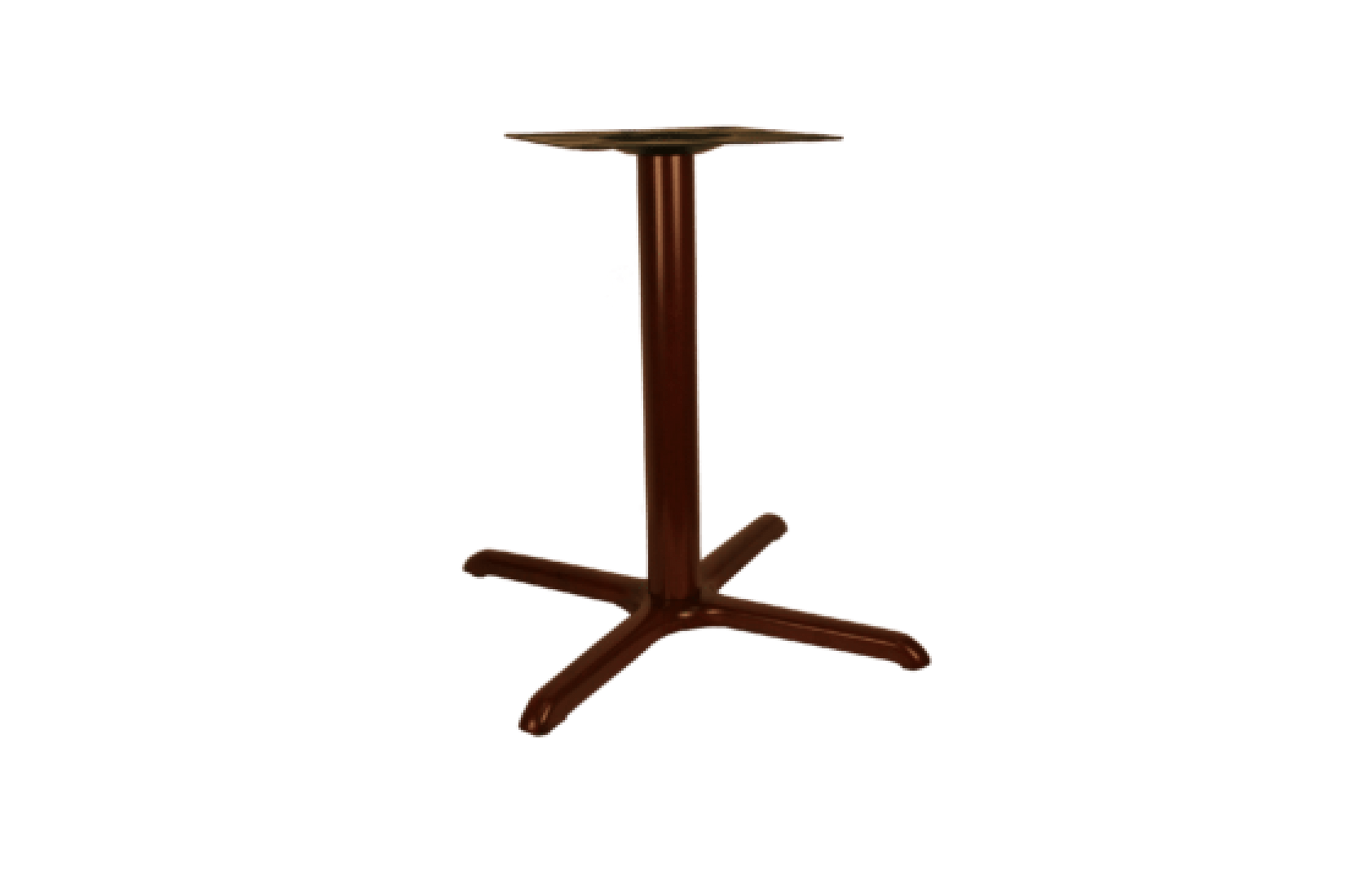 Faux “Wood Grain” Metal Table Base, X-Style