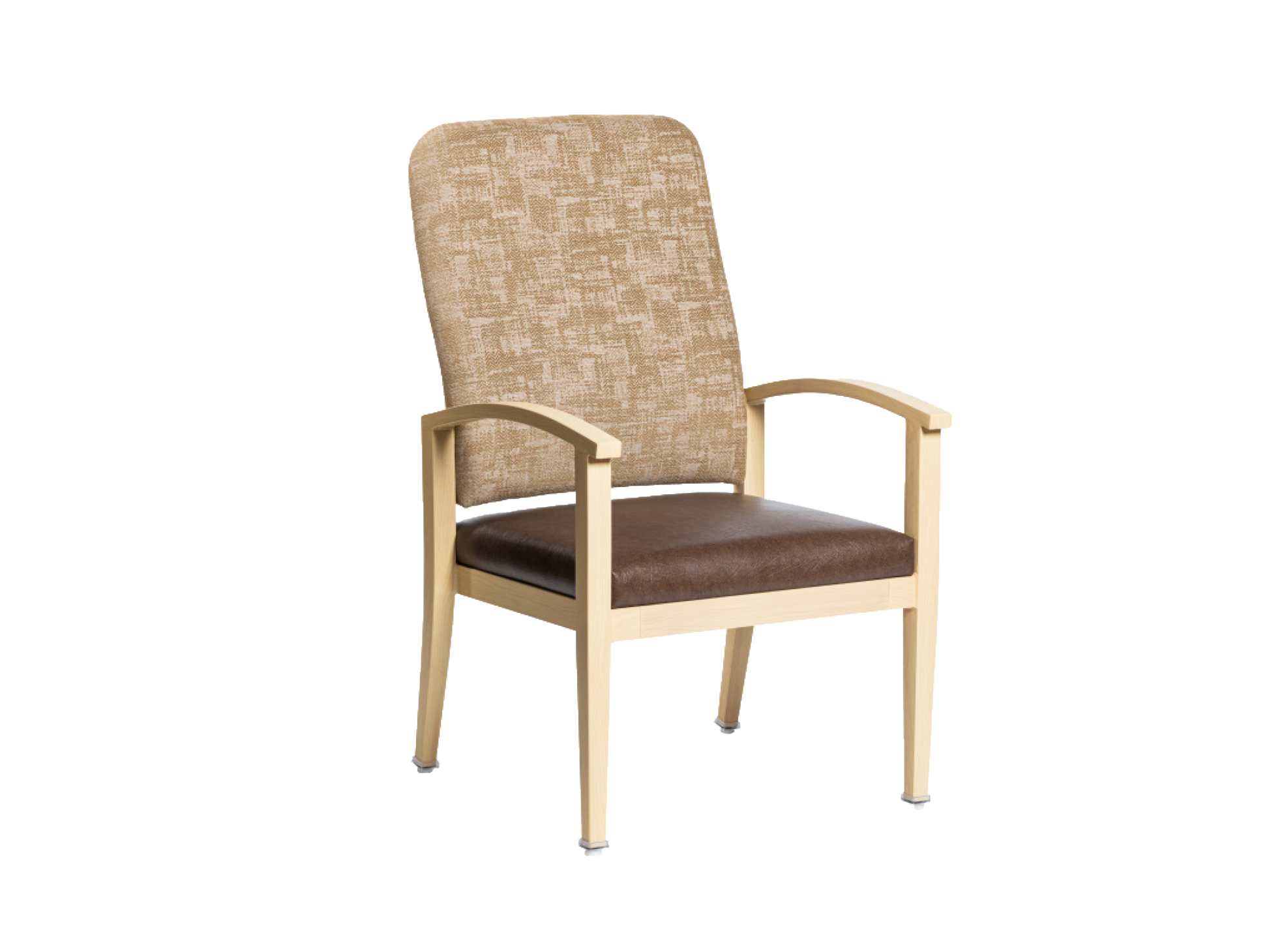 Kennedy Faux Woodgrain Metal Resident Room Chair