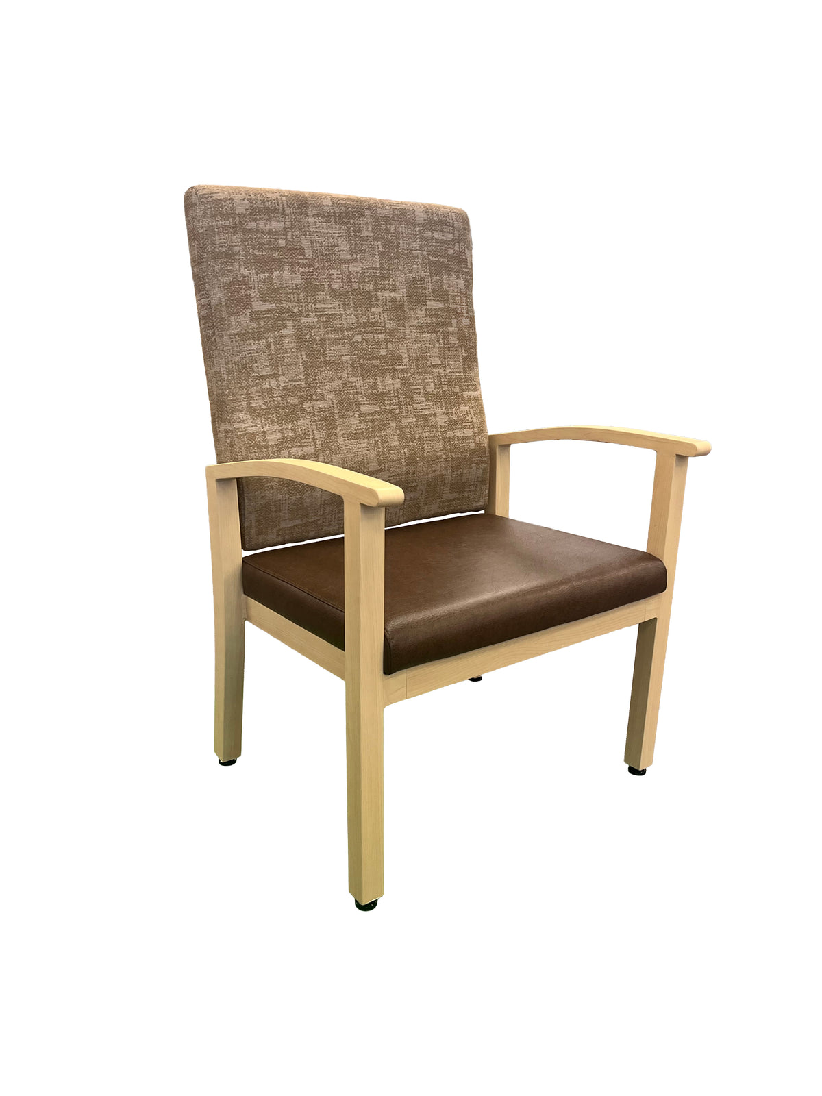 Palermo Faux Woodgrain Metal Bariatric High Back Resident Room Chair