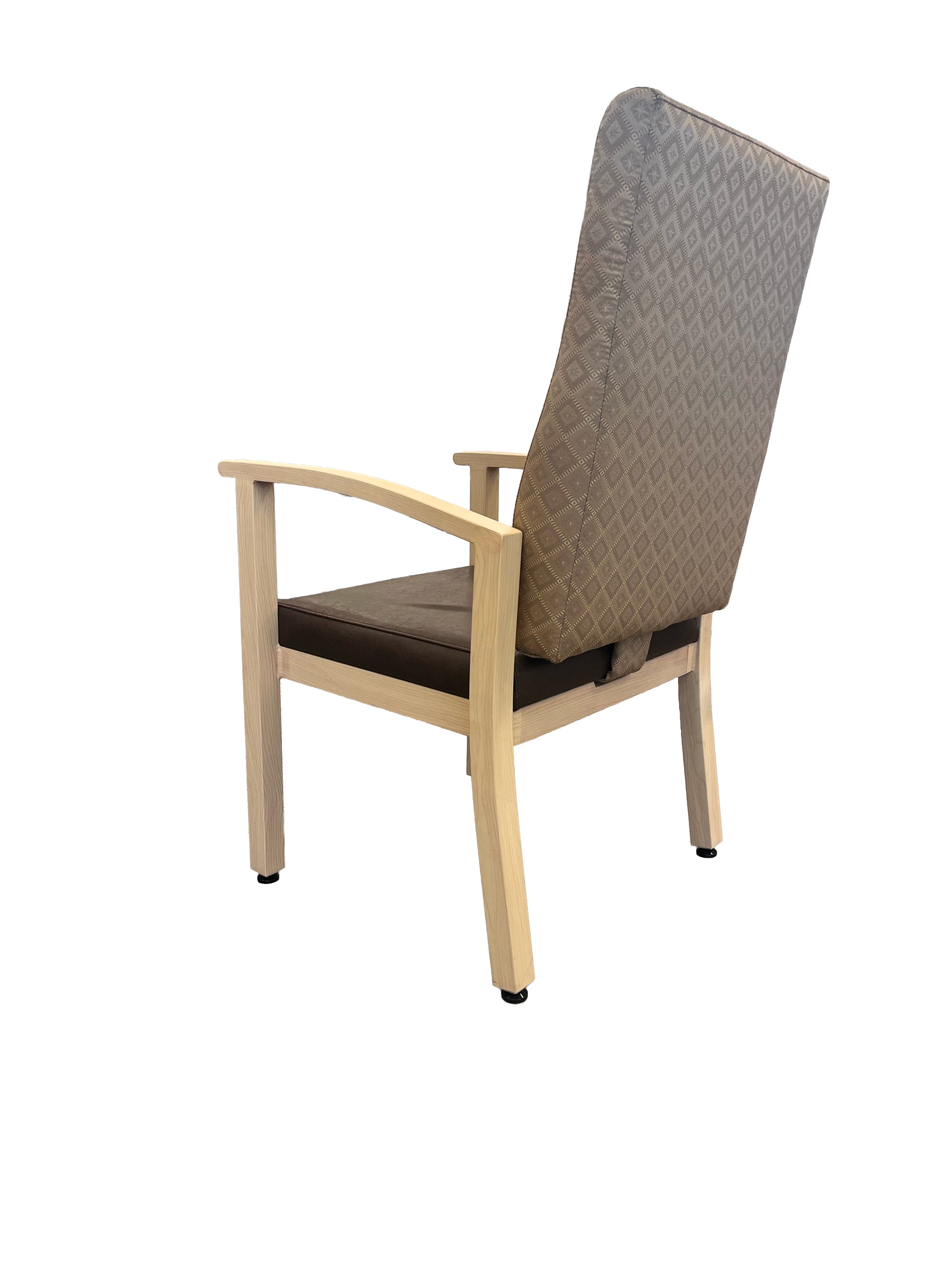 Palermo Flex Back Faux Woodgrain Metal Resident Room Chair