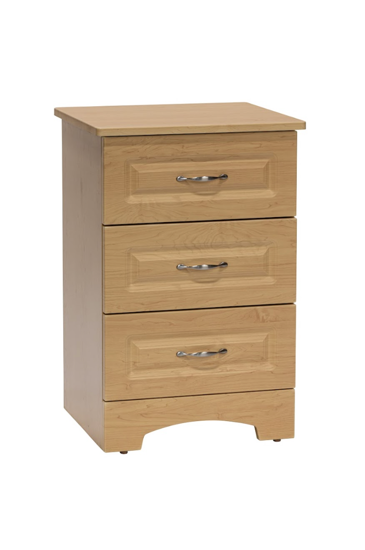 Traditional Bedside Cabinet, 3 Drawer