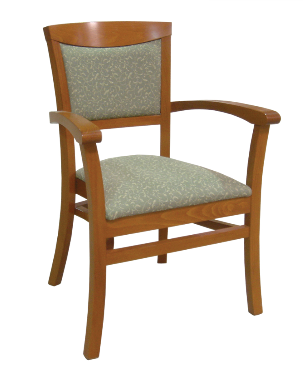 Douglass Stacking Wood Arm Dining Chair