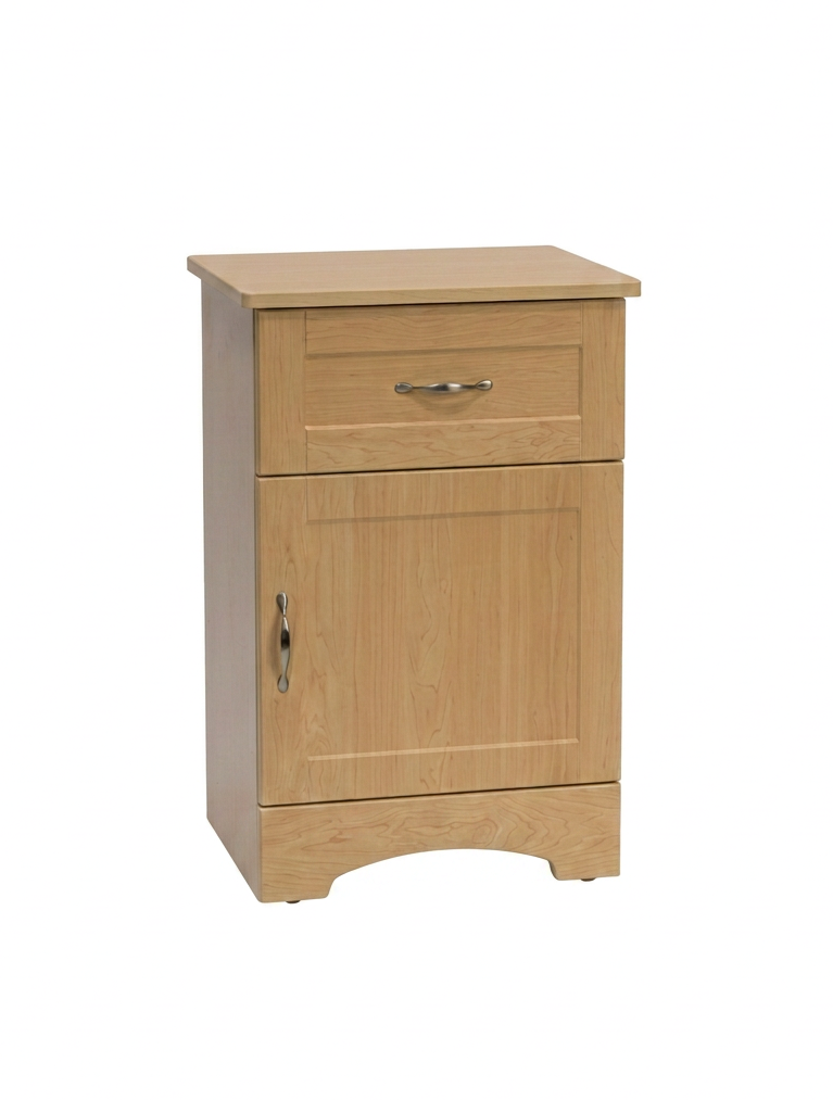 Shaker Bedside Cabinet, 1 Drawer, 1 Door