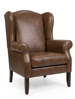Trillium Wingback Chair, Tapered Legs